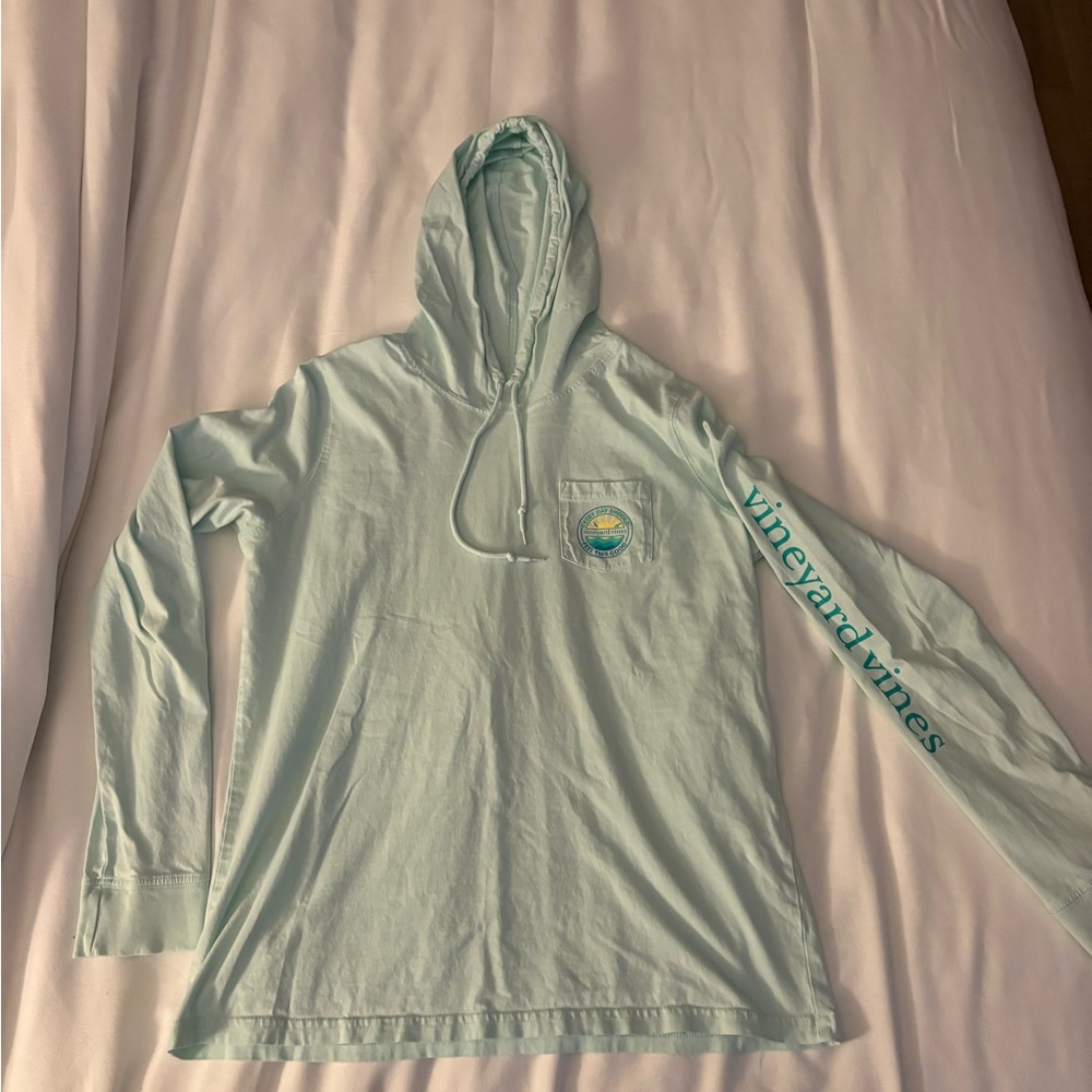 Vineyard Vines Soft Blue Cotton Hoodie